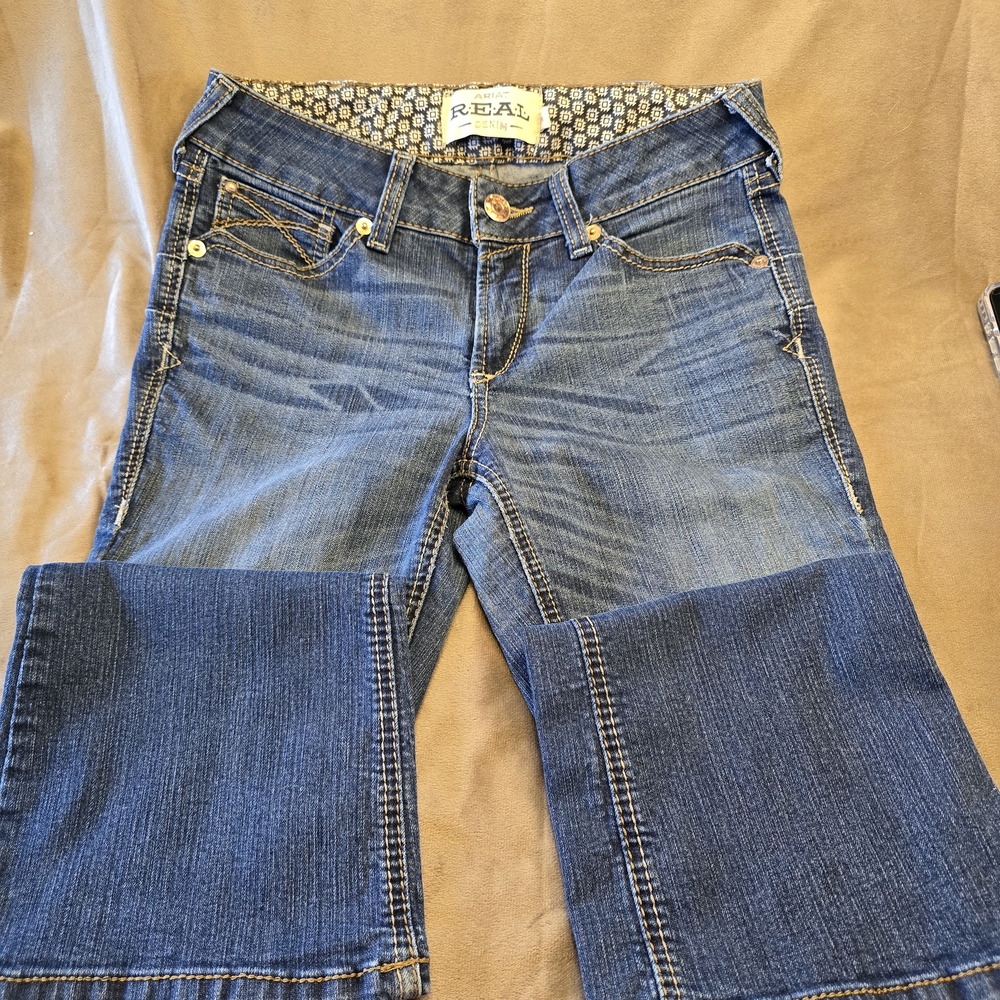 Ariat R.E.A.L. Mid Rise Bootcut Jeans in size 28S - Stretch‎ Denim